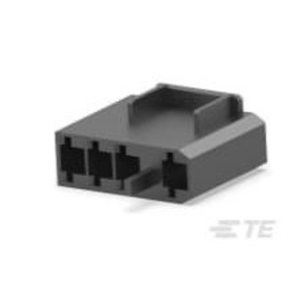 Te Connectivity FASTON 250 REC HSG 4 CIR BLK 521498-4